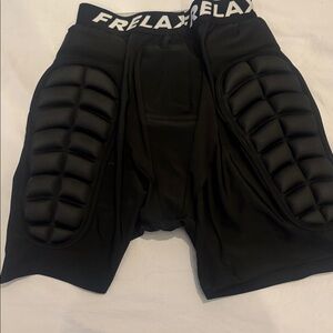 Kids Frelaxy Black Padded Shorts for snowboarding,skating, and skiing
